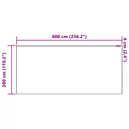  Csipkés Függöny függönyökkel Virágos Fehér 600 x 280 cm Poliészter