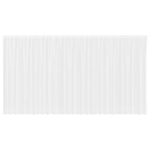  Csipkés Függöny függönyökkel Fehér 750 x 220 cm Poliészter