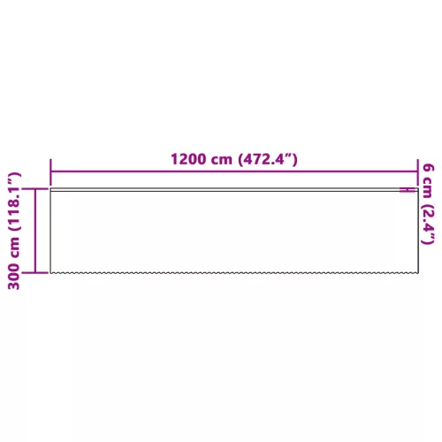  Csipkés Függöny függönyökkel Virágos Fehér 1200 x 300 cm Poliészter