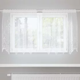  Függönyök függönyökkel Fehér 150 x 80 cm Poliészter