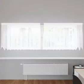  Függönyök függönyökkel Fehér 300 x 80 cm Poliészter
