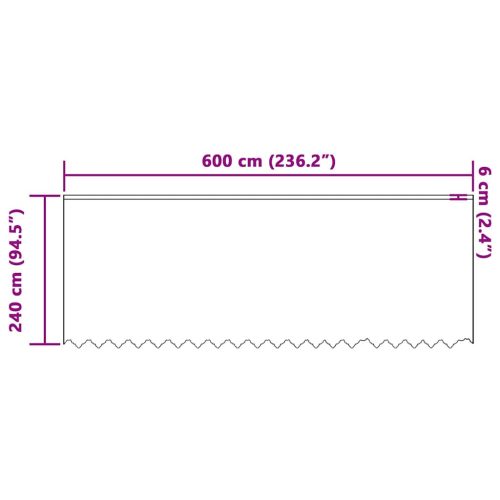  Függönyök függönyökkel Virágos Fehér 600 x 240 cm Poliészter