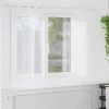  Függönyök függönyökkel 2 pcs Fehér 140 x 175 cm Poliészter