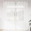 Függönyök függönyökkel 2 pcs Fehér 140 x 245 cm Poliészter