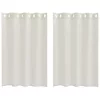  Függönyök függönyökkel 2 pcs Krémszínű 140 x 140 cm Poliészter