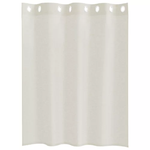  Függönyök függönyökkel 2 pcs Krémszínű 140 x 140 cm Poliészter