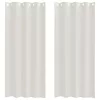  Függönyök függönyökkel 2 pcs Krémszínű 140 x 225 cm Poliészter