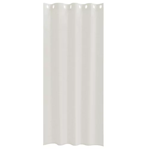  Függönyök függönyökkel 2 pcs Krémszínű 140 x 260 cm Poliészter