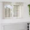  Függönyök függönyökkel 2 pcs Homok 140 x 140 cm Poliészter