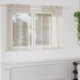    Függönyök függönyökkel 2 pcs Homok 140 x 140 cm Poliészter
