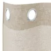  Függönyök függönyökkel 2 pcs Homok 140 x 140 cm Poliészter