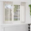  Függönyök függönyökkel 2 pcs Homok 140 x 175 cm Poliészter