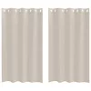  Függönyök függönyökkel 2 pcs Homok 140 x 175 cm Poliészter