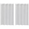  Függönyök 2 pcs Világosszürke 140 x 140 cm Poliészter