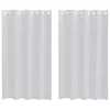  Függönyök 2 pcs Világosszürke 140 x 175 cm Poliészter