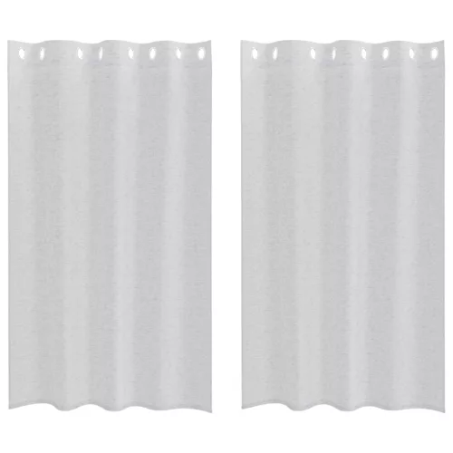  Függönyök 2 pcs Világosszürke 140 x 175 cm Poliészter
