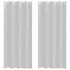  Függönyök 2 pcs Világosszürke 140 x 225 cm Poliészter