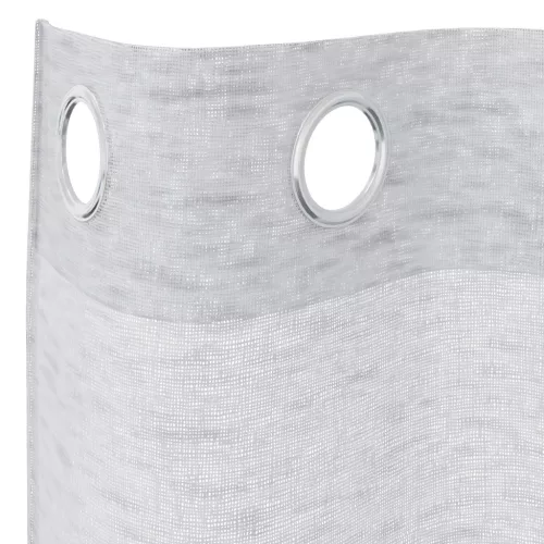  Függönyök 2 pcs Világosszürke 140 x 260 cm Poliészter