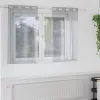  Függönyök 2 pcs Sötétszürke 140 x 140 cm Poliészter