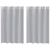  Függönyök 2 pcs Sötétszürke 140 x 140 cm Poliészter