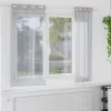  Függönyök 2 pcs Sötétszürke 140 x 175 cm Poliészter