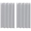 Függönyök 2 pcs Sötétszürke 140 x 175 cm Poliészter