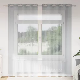  Függönyök 2 pcs Sötétszürke 140 x 225 cm Poliészter