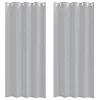  Függönyök 2 pcs Sötétszürke 140 x 260 cm Poliészter