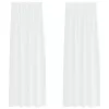  Függönyök függönyökkel 2 pcs Fehér 140 x 225 cm Poliészter