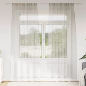    Függönyök függönyökkel 2 pcs Krémszínű 140 x 225 cm Poliészter