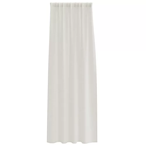  Függönyök függönyökkel 2 pcs Krémszínű 140 x 225 cm Poliészter