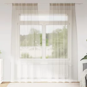    Függönyök függönyökkel 2 pcs Homok 140 x 245 cm Poliészter