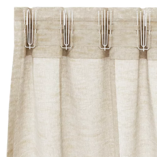  Függönyök függönyökkel 2 pcs Homok 140 x 245 cm Poliészter