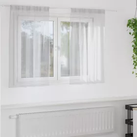  Függönyök 2 pcs Világosszürke 140 x 140 cm Poliészter