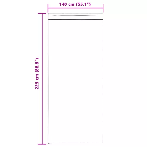  Függönyök 2 pcs Világosszürke 140 x 225 cm Poliészter