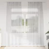  Függönyök 2 pcs Világosszürke 140 x 245 cm Poliészter