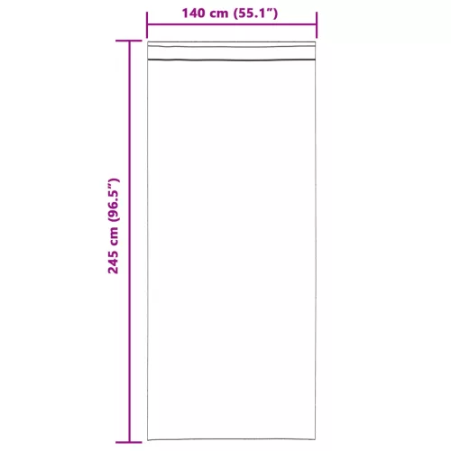  Függönyök 2 pcs Világosszürke 140 x 245 cm Poliészter
