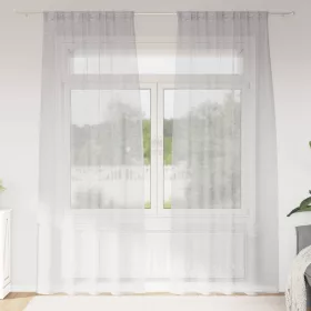  Függönyök 2 pcs Világosszürke 140 x 260 cm Poliészter