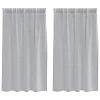  Függönyök 2 pcs Sötétszürke 140 x 140 cm Poliészter