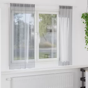  Függönyök 2 pcs Sötétszürke 140 x 175 cm Poliészter