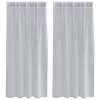  Függönyök 2 pcs Sötétszürke 140 x 175 cm Poliészter