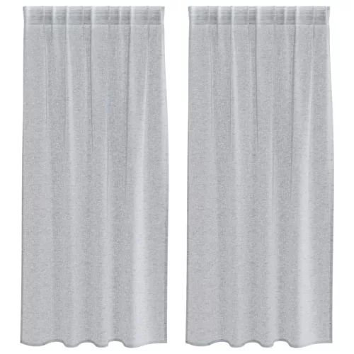  Függönyök 2 pcs Sötétszürke 140 x 175 cm Poliészter