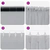  Függönyök 2 pcs Sötétszürke 140 x 225 cm Poliészter