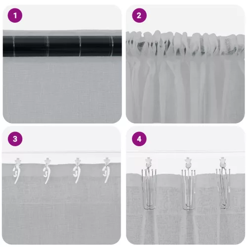  Függönyök 2 pcs Sötétszürke 140 x 245 cm Poliészter