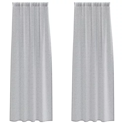  Függönyök 2 pcs Sötétszürke 140 x 260 cm Poliészter