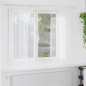    Függönyök függönyökkel 2 pcs Fehér 140 x 175 cm Poliészter
