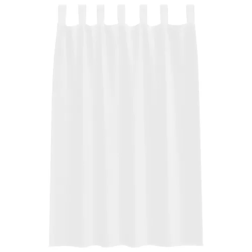  Függönyök függönyökkel 2 pcs Fehér 140 x 175 cm Poliészter