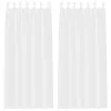  Függönyök függönyökkel 2 pcs Fehér 140 x 225 cm Poliészter