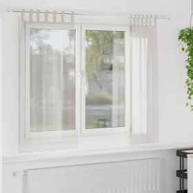    Függönyök függönyökkel 2 pcs Krémszínű 140 x 175 cm Poliészter