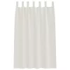  Függönyök függönyökkel 2 pcs Krémszínű 140 x 175 cm Poliészter